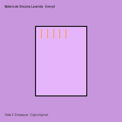 Babero de Silicona Lavanda