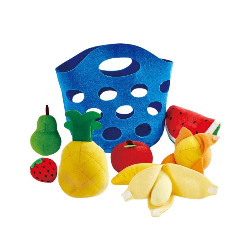 Canasto de tela frutas