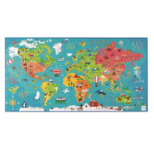 Cargar imagen en el visor de la galería, Puzzle 150 piezas, mapa del mundo
