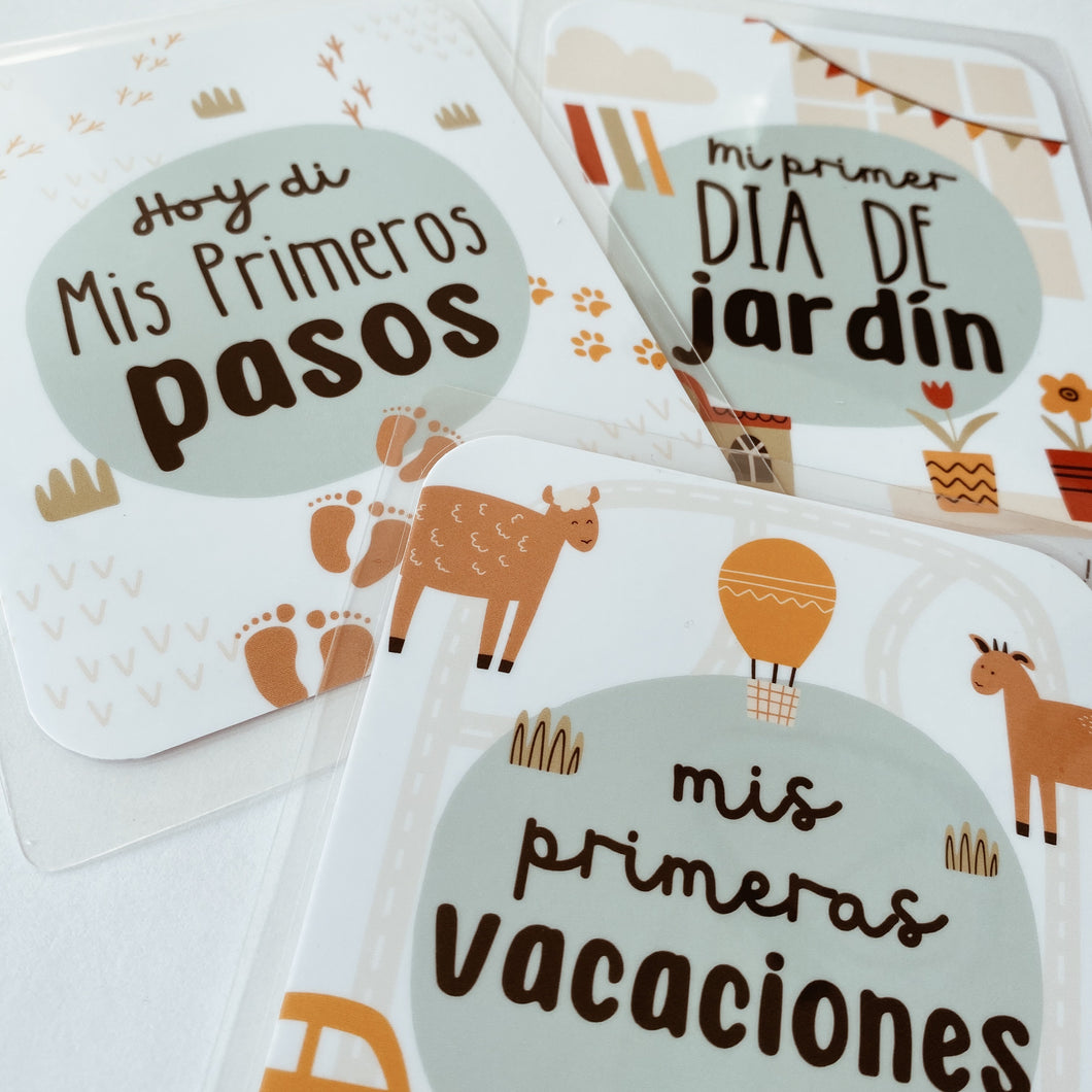 Tarjetas Hoy cumplo y Aprendo