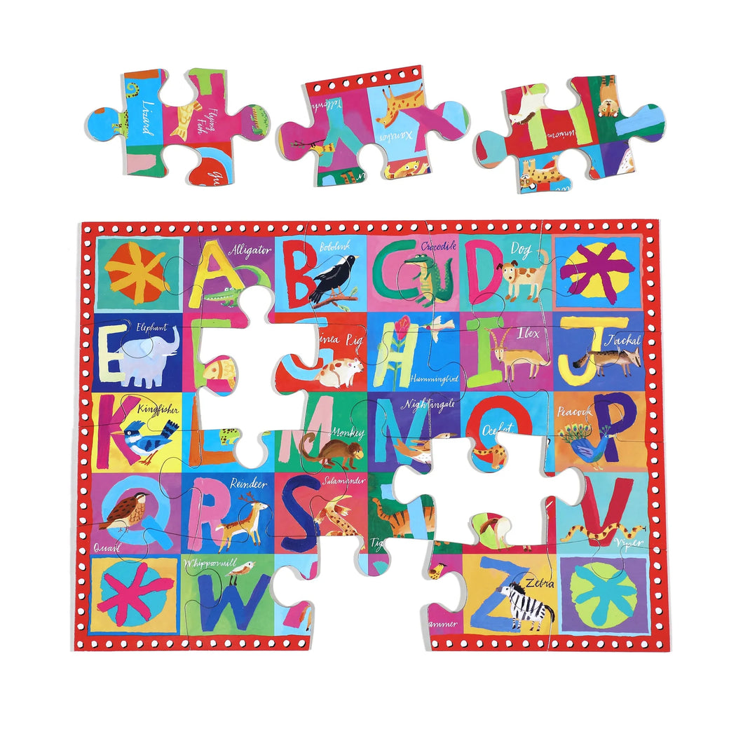 Puzzle 20 piezas ABC animales