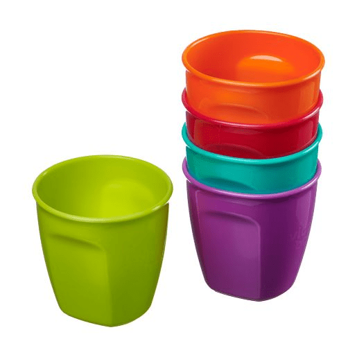 Pack 5 vasos aptos para microondas y lavavajillas