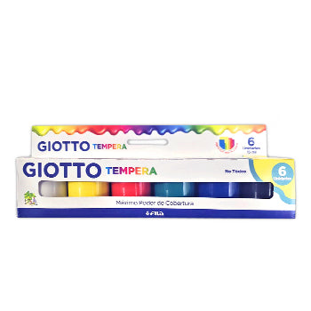 Tempera 6 colores Giotto