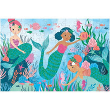 Cargar imagen en el visor de la galería, PUZZLE 100PCS GLITTER, SIRENAS
